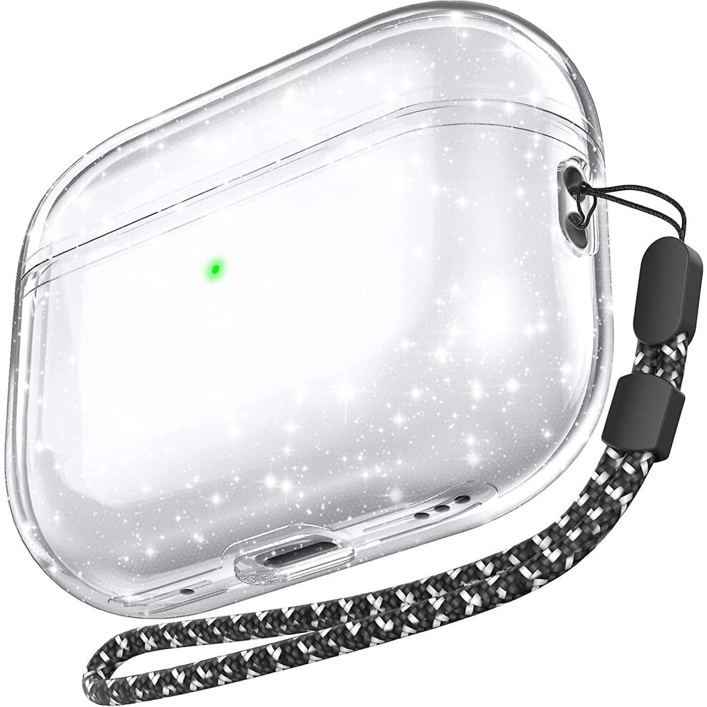 (Shine) Earphone Case Shock Proof Tpu Protective Cover With Hand Strap For Airpods Pro 2 768679652066