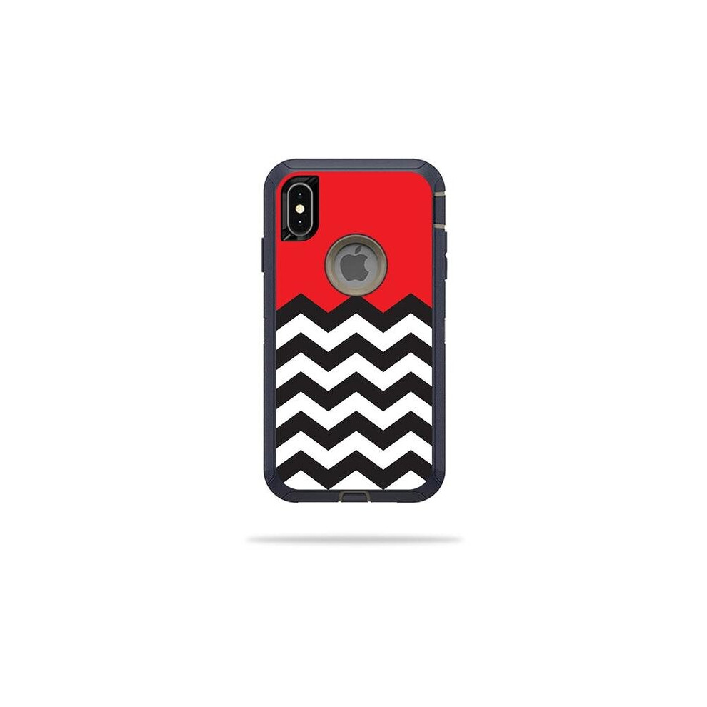 MightySkins OTDIPXSM-Red Chevron Skin for Otterbox Defender iPhone XS Max - Red Chevron-image-OPC-PB27STY-NEW