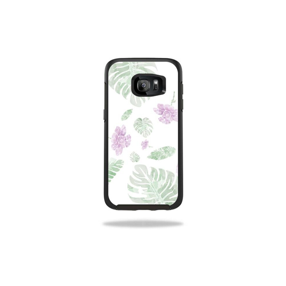 MightySkins OTSSGS7-Watercolor Flowers Skin for Otterbox Symmetry Samsung Galaxy S7 Case Wrap Cover Sticker - Watercolor Flowers-image-OPC-PB27T5T-NEW