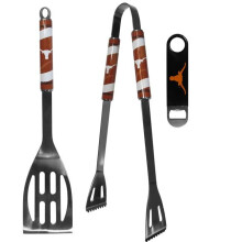 Siskiyou C2BQ22LBO Unisex NCAA Texas Longhorns 2 Piece BBQ Set & Bottle Opener - One Size