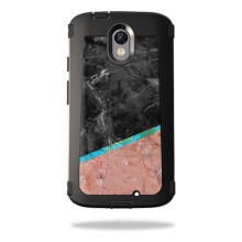 MightySkins OTDMODTUR2-Cut Marble Skin for Otterbox Defender Motorola Droid Turbo 2 Case Wrap Cover Sticker - Cut Marble
