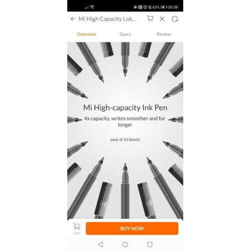 Xiaomi Mi High-capacity Gel Pen (10-Pack) 29562 1