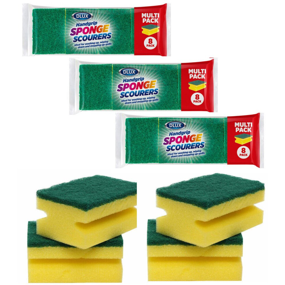 Handgrip Sponge Scourers Washing Up Dish Cleaning Wiping mopping