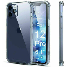 (Iphone XR) Clear Silicone Case For iPhone 12/12Pro, 11 XR Shockproof Cover Edge