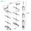 VOUNOT Clothes Drying Rack, Rolling 3-Tier Laundry Hanger 8