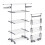 VOUNOT Clothes Drying Rack, Rolling 3-Tier Laundry Hanger 1