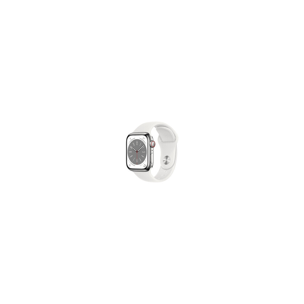 Apple Watch Serie8 45mm Silver AC / White SB EU MP6N3CS / A