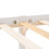 (No Mattress) White 4ft6 Double Wooden Bed Frame 6