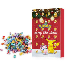 Pokemon figuur thema 2023 adventskalender Xmas rood
