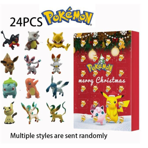 Θέμα φιγούρας Pokemon 2023 ημερολόγιο Advent Xmas κόκκινο 1