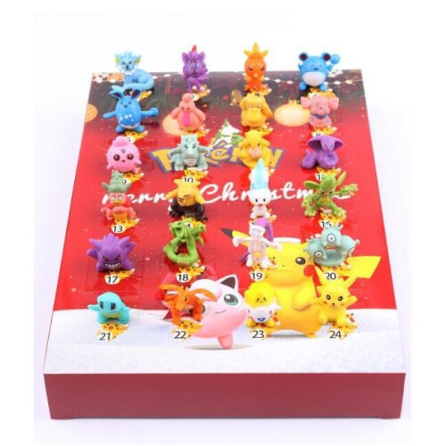 Θέμα φιγούρας Pokemon 2023 ημερολόγιο Advent Xmas κόκκινο 2