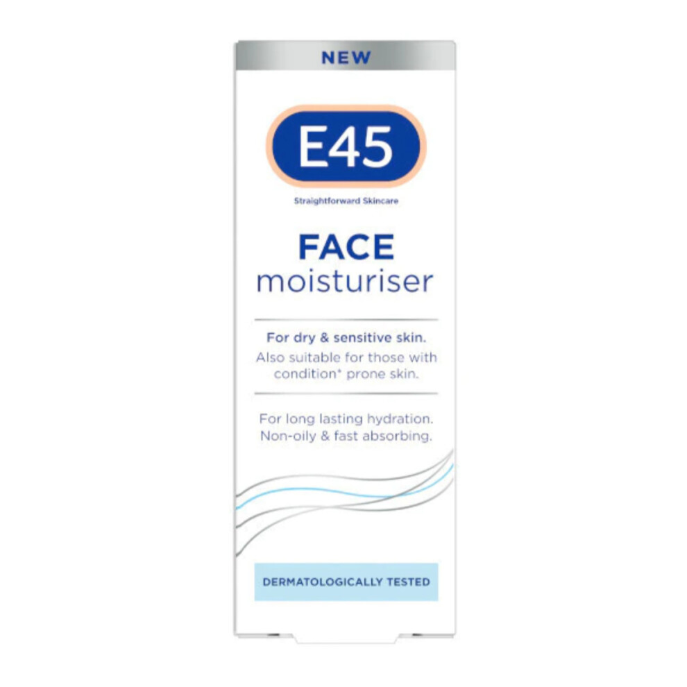 E45 Face Moisturiser For Dry & Sensitive Skin 50Ml