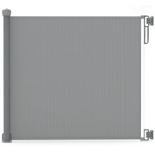 VOUNOT Retractable Stair Gate, Extend Up to 180cm Wide, Silent One-Hand Operation Safety Door Gate, Grey