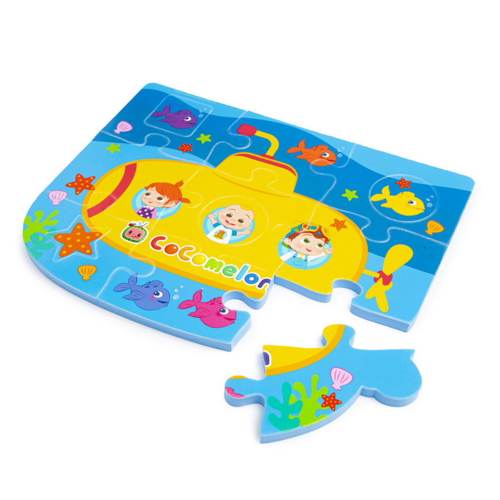 CoComelon Ocean Yellow Submarine Jigsaw Puzzle Bath Interactive Learning Toy