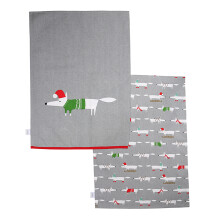 Scion Mr Fox Christmas Tea Towels - Set of 2