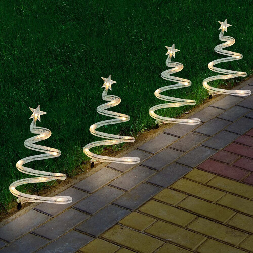 Battery powered online christmas pathway lights