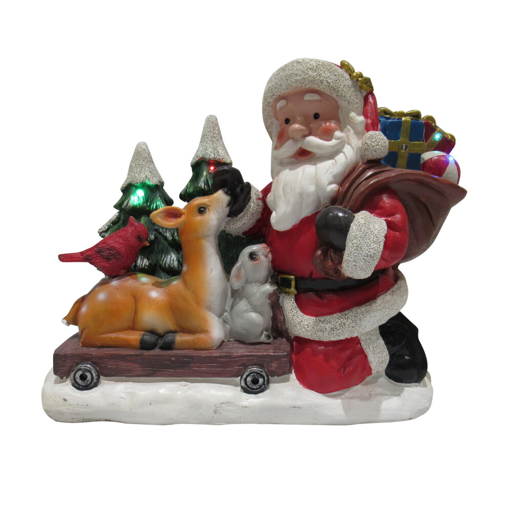 Light Up Santa Animal Christmas Figurine (Xmas Festive LED Ornament)-image-OPC-PB289GZ-NEW
