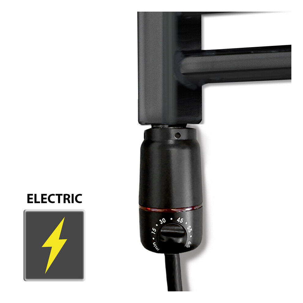 (Black, 150W) Gt Thermostatic Electric Element For Towel Radiator 5056616523780
