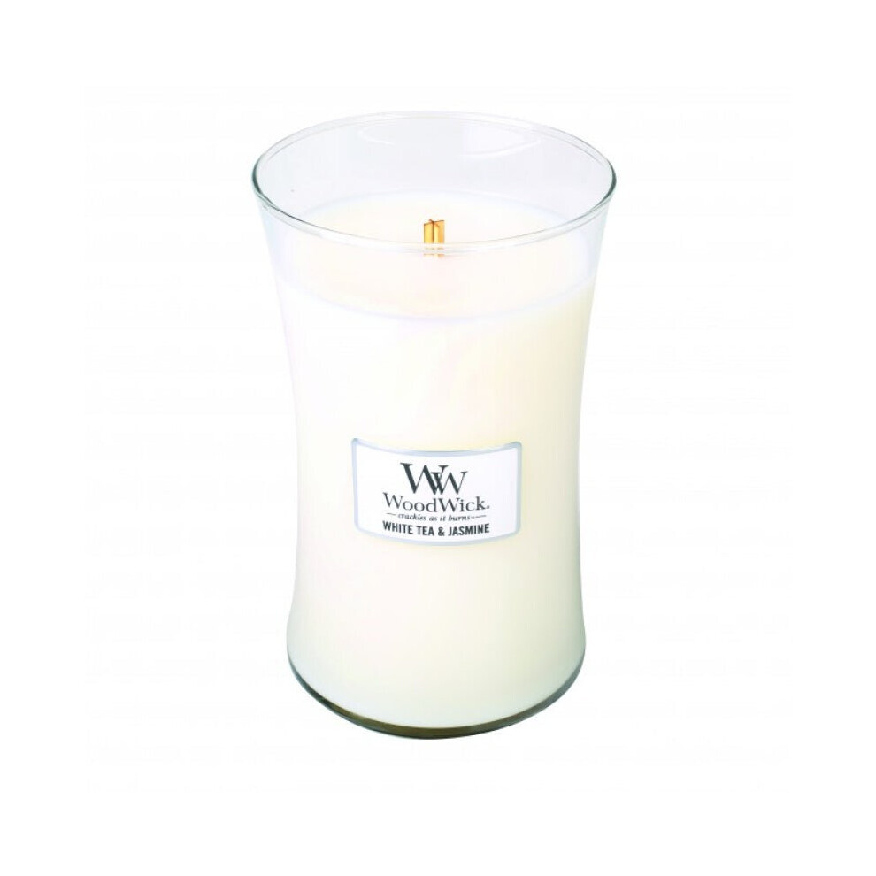 Woodwick White Tea & Jasmine - Large Candle