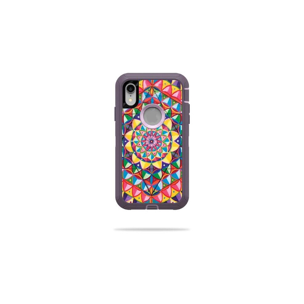 MightySkins OTDIPXR-Rainbow Kaleidoscope Skin for Otterbox Defender iPhone XR Case - Rainbow Kaleidoscope-image-OPC-PB28C86-NEW