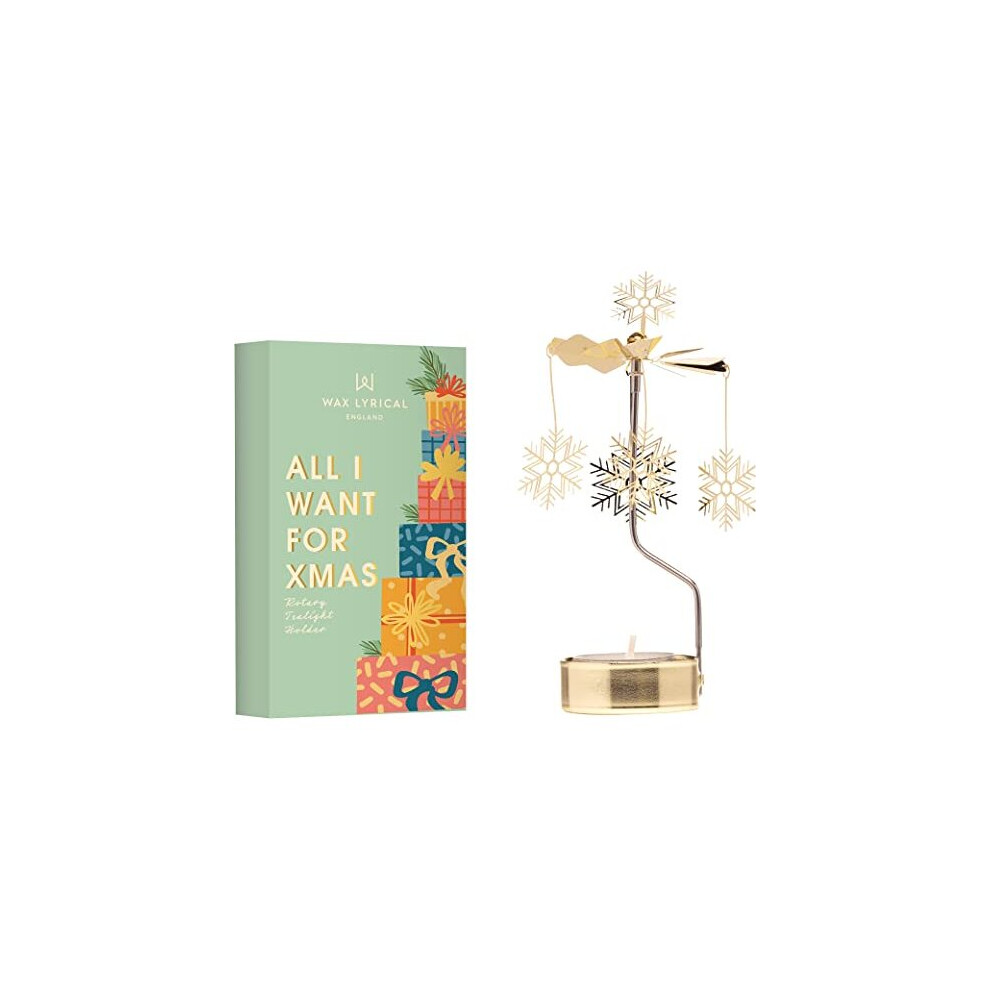 Wax Lyrical Rotating Tea Light Holder -  All I Want For Xmas,