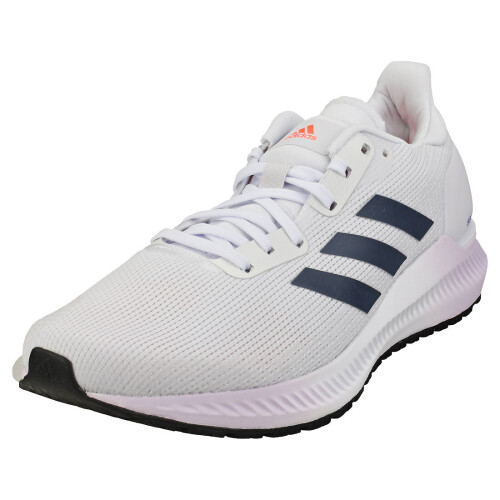 adidas Solar Blaze Womens Running Trainers in White Navy UK on
