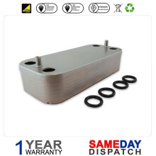 HTS Boiler Heat Exchanger Compatible With Ideal Vogue Plate Heat Exchanger Kit 176546 - Refurbished