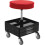 YATO YT-08795, adjustable workshop seat with drawers, on swivel wheels soft seat 4