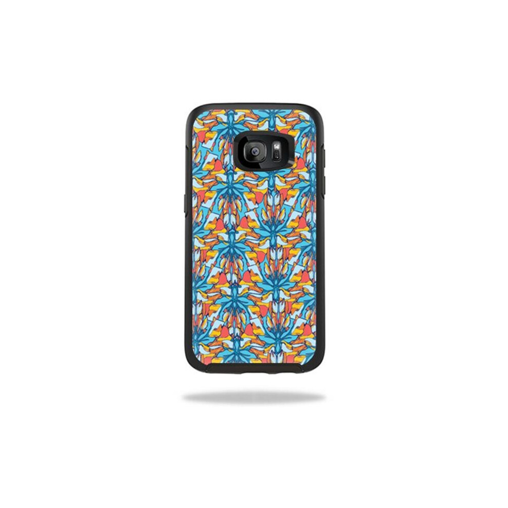 MightySkins OTSSGS7-Sunset Flowers Skin for Otterbox Symmetry Samsung Galaxy S7 Case Wrap Cover Sticker - Sunset Flowers-image-OPC-PB28KR5-NEW