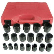 K Tool International KTI-33101 19 Piece 0.5 in. Drive 6 Point SAE Short Impact Socket Set