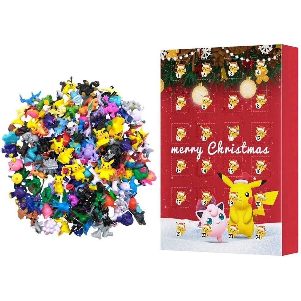 Christmas calendar 24 days full of Pokemon magic pet baby ornaments