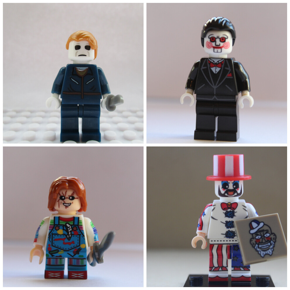 Novelty Gifts Uk Halloween Horror Models Mini Toy Action Figures Fit Lego Chucky Billy
