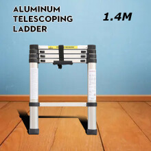 1.4M Telescopic Ladder Step Ladder Aluminium Light Weight Non Slip
