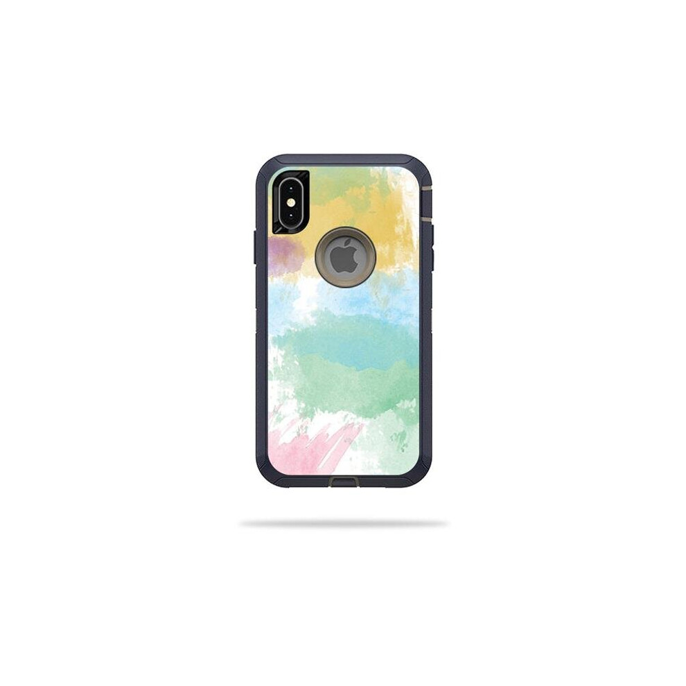 MightySkins OTDIPXSM-Watercolor White Skin for Otterbox Defender iPhone XS Max - Watercolor White-image-OPC-PB296KF-NEW