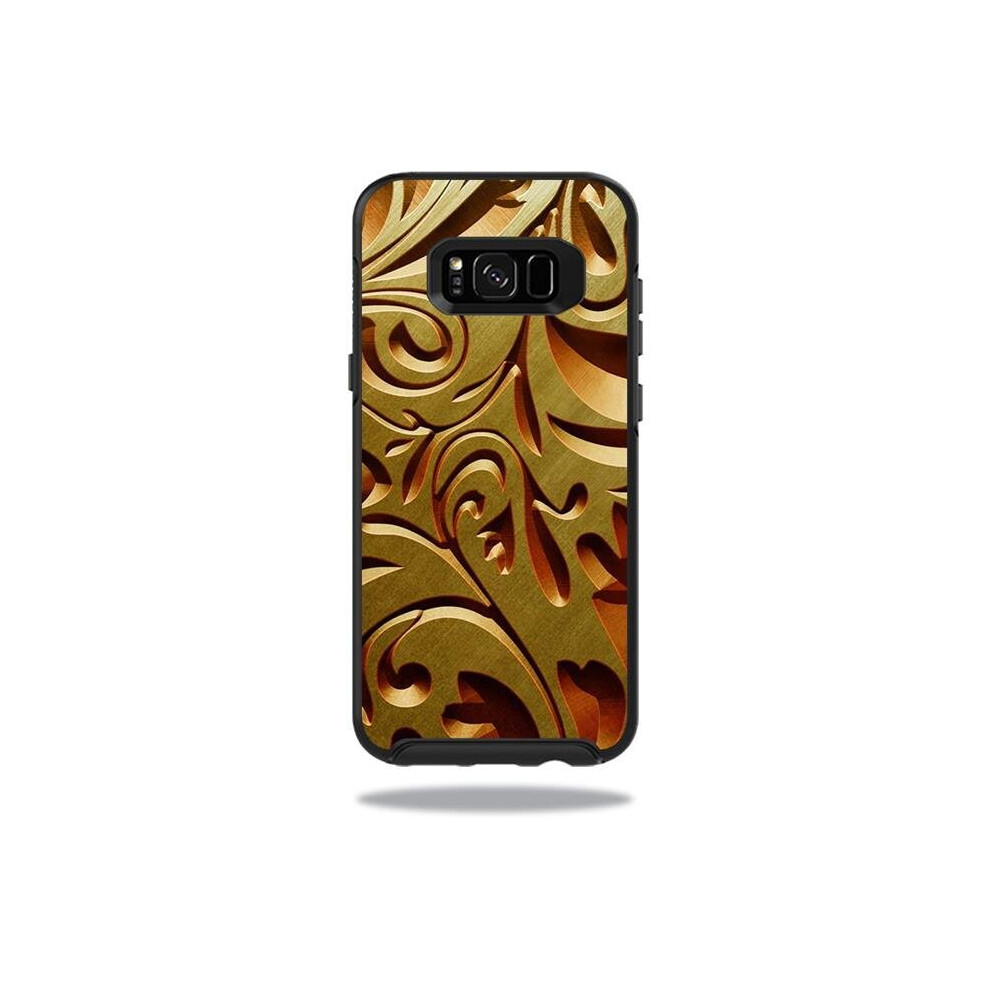 MightySkins OTSSGS8PL-Mosaic Gold Skin for Otterbox Symmetry Samsung Galaxy S8 Plus Case Wrap Cover Sticker - Mosaic Gold-image-OPC-PB2987H-NEW