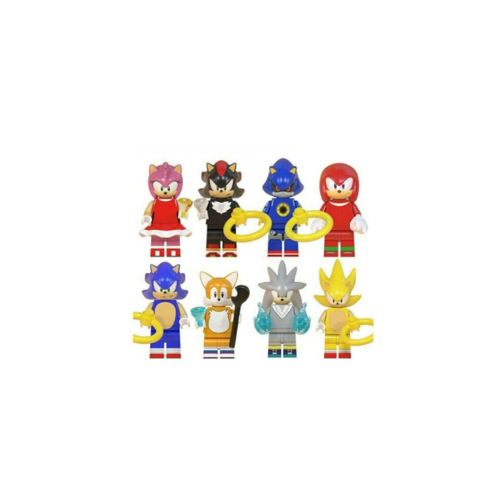 (Style B) Sonic The Hedgehog Minifigure Fit Lego Kid Toy