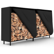 (8 FT - 244 x 61 x 107 cm) Youngshion Heavy Duty 420D Firewood Log Rack Cover