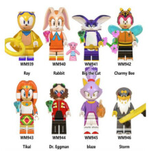 (Style C) Sonic The Hedgehog Minifigure Fit Lego Kid Toy
