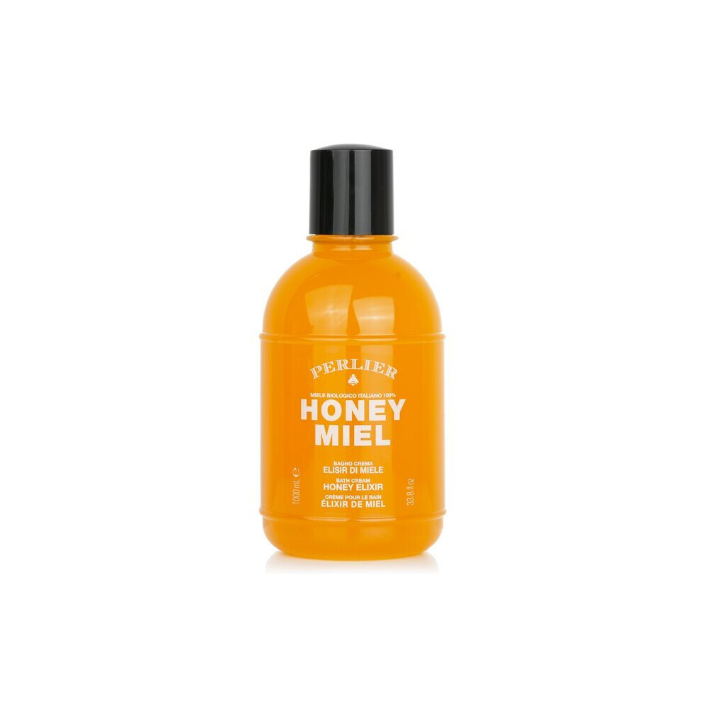Perlier Honey Miel Bath & Shower 1000Ml/33.8Oz - Sulfate-Free, 100% Italian Organic Honey, Creates Velvety Foam, Hydrates & Soothes Skin Cream