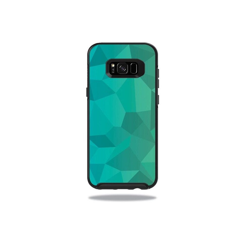 MightySkins OTSSGS8PL-Blue Green Polygon Skin for Otterbox Symmetry Samsung Galaxy S8 Plus Case Wrap Cover Sticker - Blue Green Polygon-image-OPC-PB29CYK-NEW