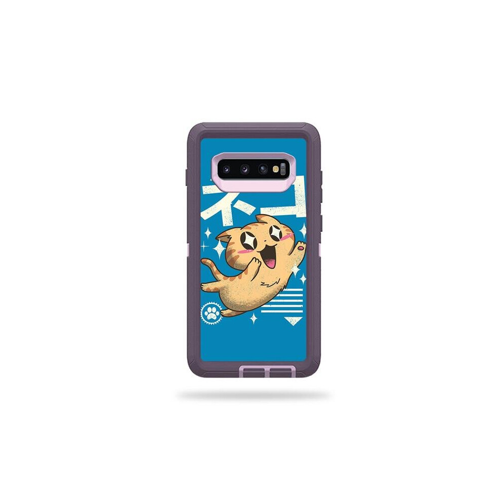 MightySkins OTDESG10-Feline Kawaii Skin for Otterbox Defender Samsung Galaxy S10 - Feline Kawaii-image-OPC-PB29DGG-NEW