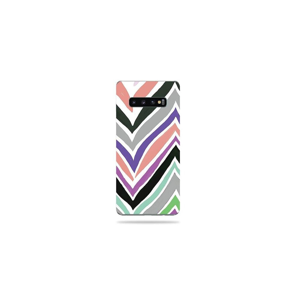 MightySkins SAGS10PL-Colorful Chevron Skin for Samsung Galaxy S10 Plus - Colorful Chevron-image-OPC-PB29KFW-NEW