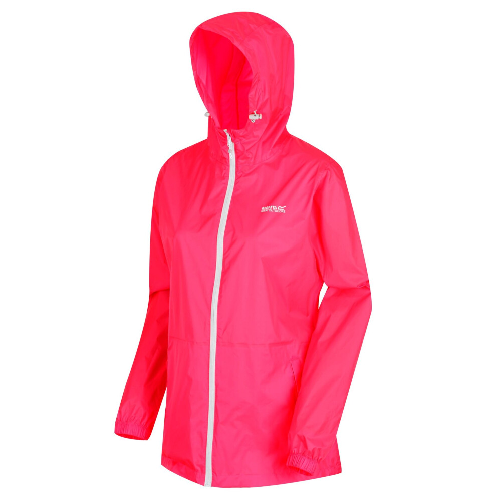 (Neon Pink, 14) Regatta Ladies Pack It III Jacket RRP 50