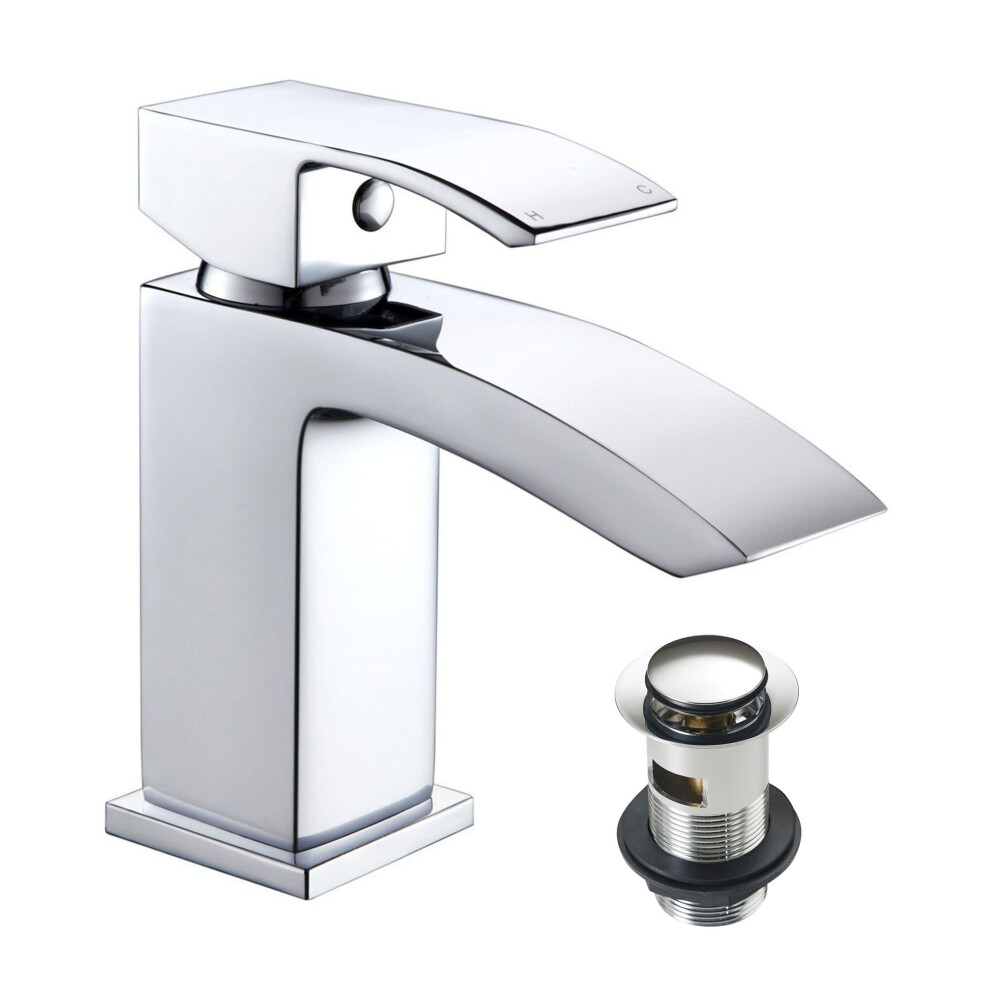 Bathroom Basin Mono Mixer Tap Inc Click Clack Basin Waste 5060651452240