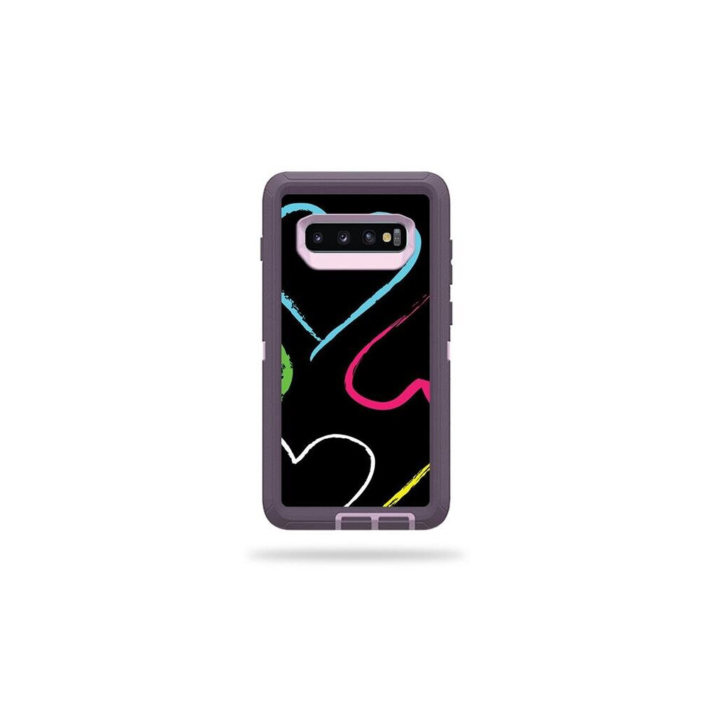 MightySkins OTDESG10-Hearts Skin for Otterbox Defender Samsung Galaxy S10 - Hearts-image-OPC-PB2B9WG-NEW