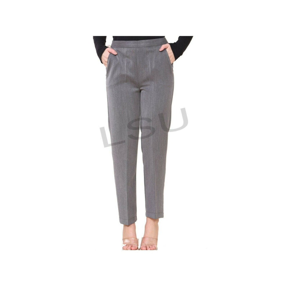 Stylo 2 Pack Ladies Half Elasticated Trousers Womens India | Ubuy