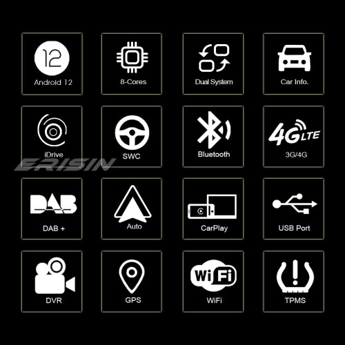 8.8" IPS Android 12.0 64GB Car Stereo CarPlay DAB+ Sat Nav For BMW 3er E90 E91 E92 E93 5er E60 E61 E63 E64 CCC 1