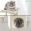 Vounot VOUNOT Cat Tree 88cm with Rope Scratching Platform, Beige 5