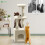 Vounot VOUNOT Cat Tree 88cm with Rope Scratching Platform, Beige 8