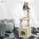 Vounot VOUNOT Cat Tree 88cm with Rope Scratching Platform, Beige 3